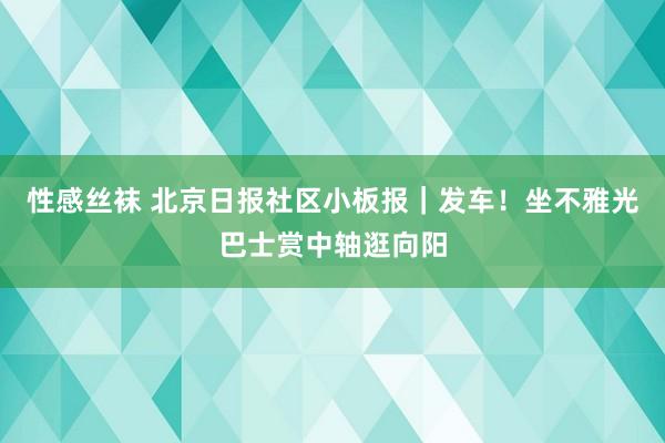 性感丝袜 北京日报社区小板报｜发车！坐不雅光巴士赏中轴逛向阳